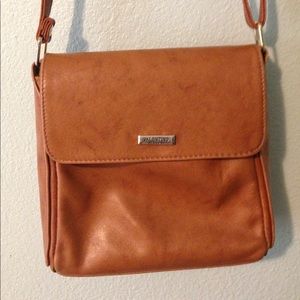 Valentino di Paolo Leather Tan Handbag
